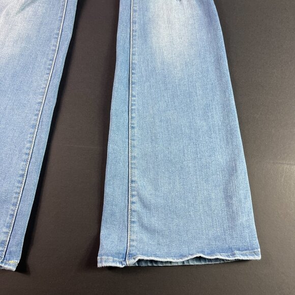 Levi's Jeans Womens 26x30* 726 Flare Mid Rise Blue Faded Distressed Denim Tag 27 - Picture 5 of 16